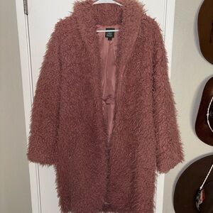 Wild Fable Dusty Rose Teddy Jacket